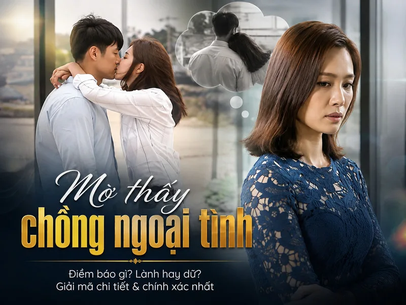 Mơ thấy chồng ngoại tình không nhất thiết là điềm xấu mà có thể phản ánh sự bất an và những cảm xúc tiềm ẩn trong hôn nhân.