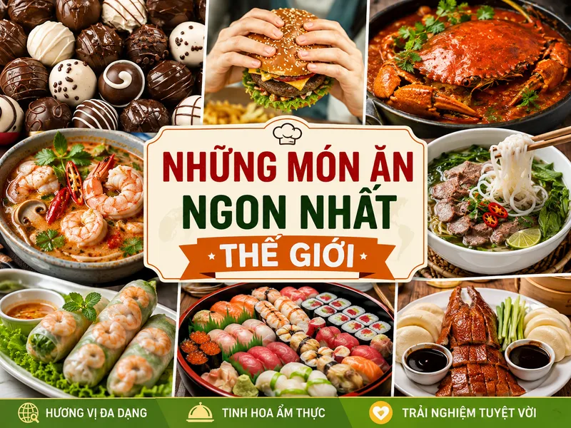 Top món ăn ngon nhất thế giới: Tinh hoa ẩm thực toàn cầu