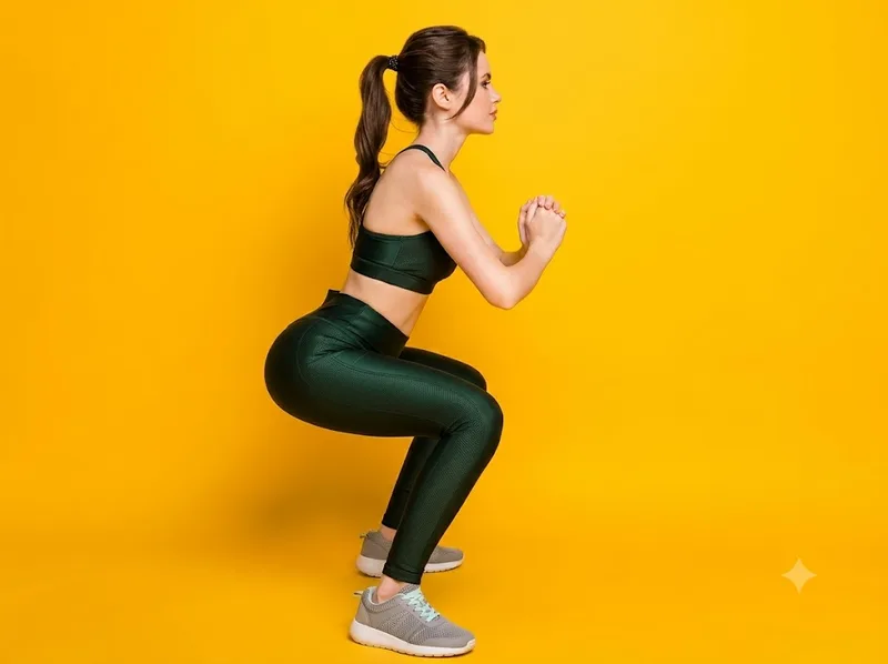 Squat là bài tập cơ bản giúp tác động vào cơ mông và đùi.